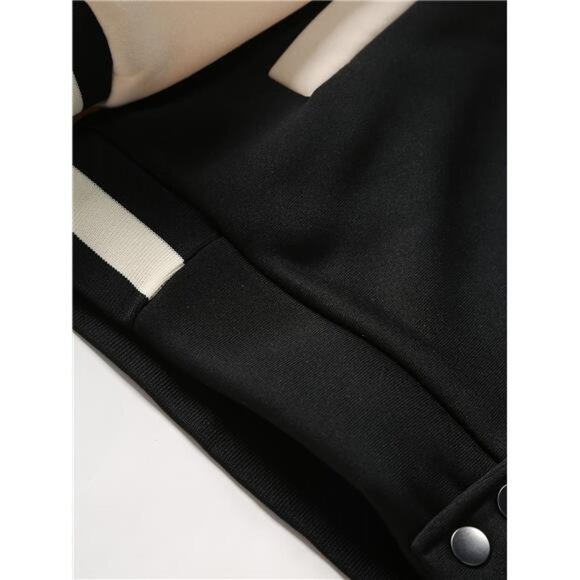 [Vintage Baseball Jacket] Autumn Winter Men's Vintage College Style Baseball - Picture 6 of 8